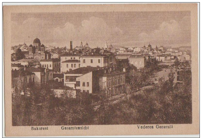 CPA ROUMANIE ROMANIA BUCAREST BUCHAREST Panorama 1919 - Romania