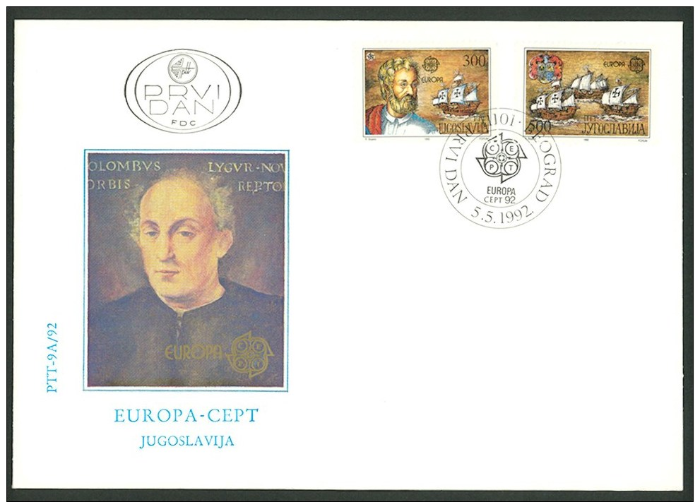 Jugoslawien 1992  FDC 2534-2535 - 1992