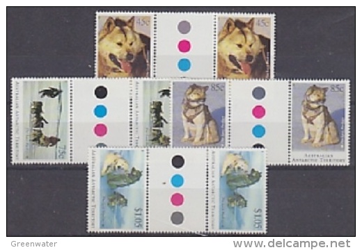 AAT 1994 Huskies 4v Gutter (+traffic Lights) ** Mnh (26457) - Ungebraucht