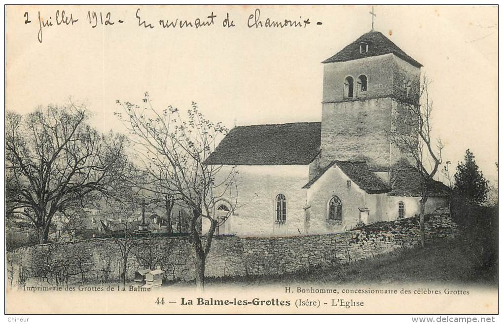 LA BALME LES GROTTES EGLISE - La Balme-les-Grottes