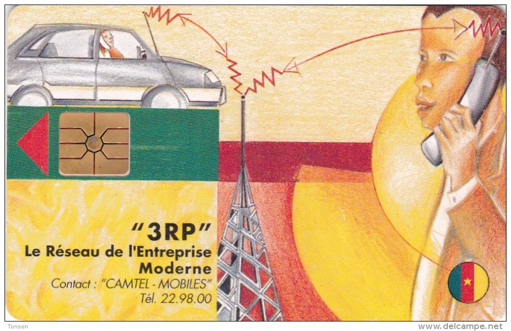 Cameroon,  CAM-C-01, Gsm Cellnet, 2 Scans. - Camerún