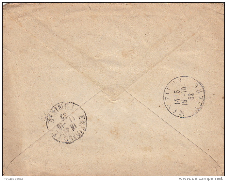 1932- Lettre CaD Saouaf Pour La France >> 50cts - Storia Postale