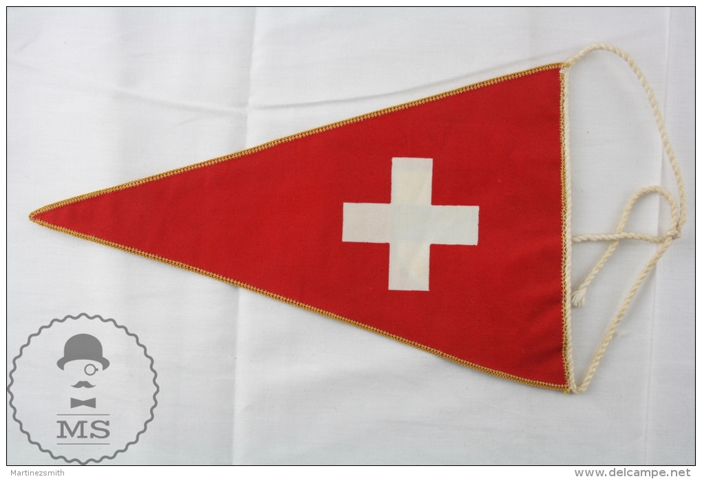 Vintage Switzerland Collectible Pennant/ Flag/ Fanion - Otros & Sin Clasificación