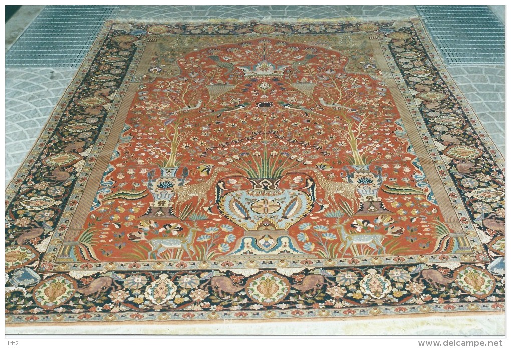 Antique Persian Persia Tabriz Carpet, Ghajar Dynasty Period Of 1900, The Only One, And Rare,PRIVATE COLLECTION - Tappeti & Tappezzeria