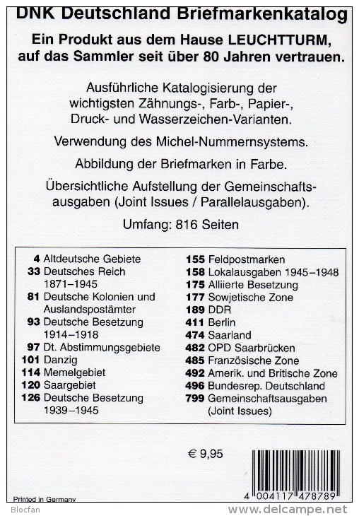 DNK 2016 Deutschland Netto Briefmarken Katalog Neu 10€ AD DR 3.Reich Saar Memel Danzig SBZ DDR Berlin AM Bundesrepublik - Andere Accessoires