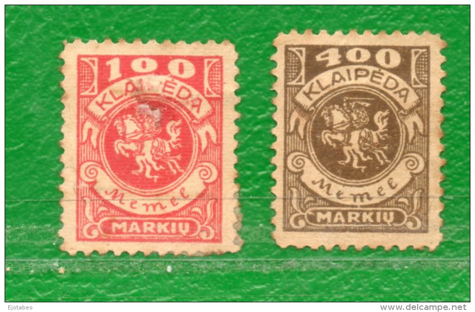 1 MEMEL- KLAIPEDA -1923--Protectorado Francés- 2 Valores Ver Fotos - Unused Stamps