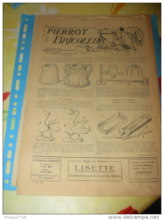 lot 56 feuilles PIERROT BRICOLEUR 1925/1935