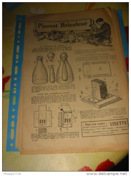 lot 56 feuilles PIERROT BRICOLEUR 1925/1935