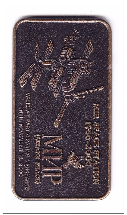 Star Trek Vulcan Alberta 'Mir Space Station' $5 Token - Monetary /of Necessity