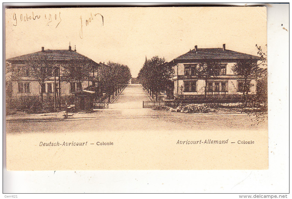 F 57810 DEUTSCH AVRICOURT / AVRICOURT ALLEMAND, Colonie, 1905 - Rechicourt Le Chateau