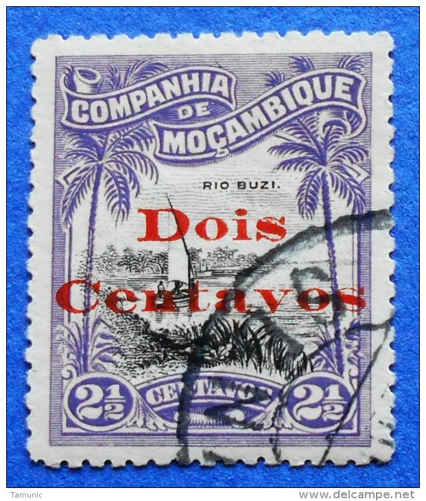 MOCAMBIQUE MOZAMBIQUE 2 C/2 1/2 Ceentavos 1920 RIO BUZI  - USED - Mozambique