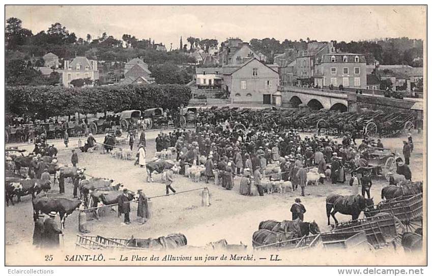 Saint Lo       50       Place Des Alluvions. Le Marché - Saint Lo