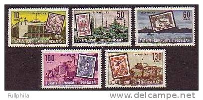 1963 TURKEY ISTANBUL 63 INTERNATIONAL STAMP EXHIBITION MNH ** - Neufs