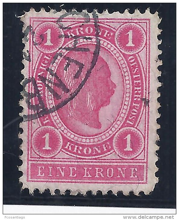 AUSTRIA / 1899-1902 - Yvert # 77A* Precio Cat &euro;1.0 - Usados