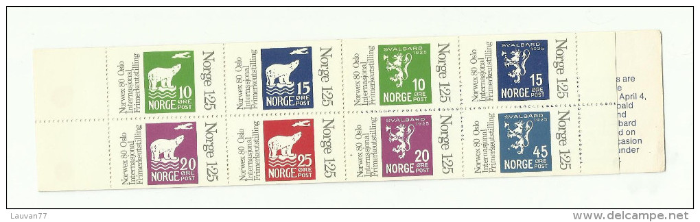 Norvège Carnet N°C731 Neuf** Cote 10 Euros - Carnets