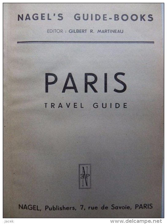 Nagels Paris / Guide 1950 Year - 1950-Heute