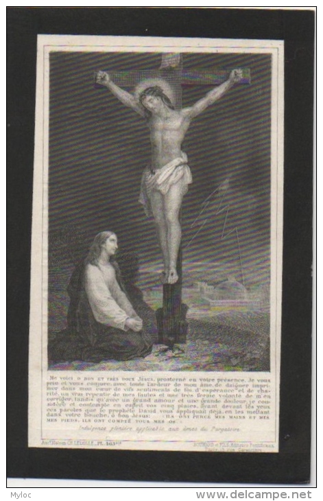 Doodsprentje/Image Pieuse Mortuaire. Delphine Delvigne/Delattre. Quaregnon 1817/1900. - Images Religieuses