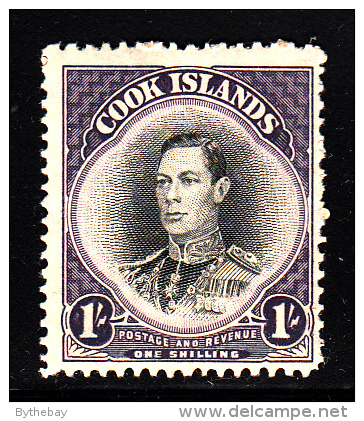 Cook Islands MH Scott #122 1sh George VI - Cook Islands