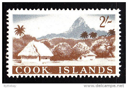 Cook Islands MH Scott #156 2sh Island Village Scene - Cook