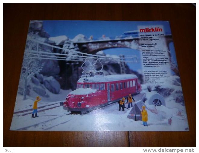 CB8 Catalogue Marklin Modèles Export 2001 40 Pages - Train - Modélisme - Wagon - Francés