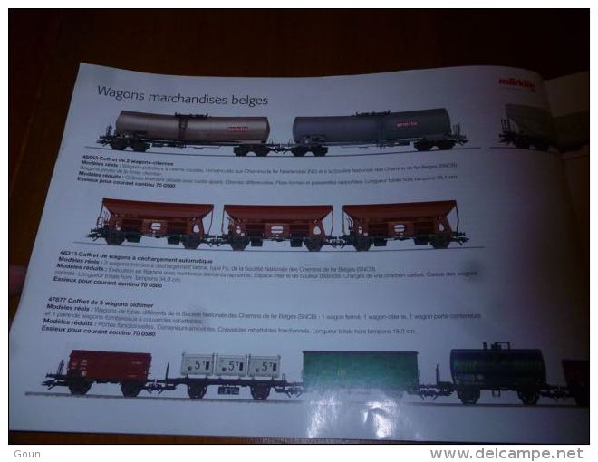 CB8 Catalogue Marklin Trix Belgique Luxembourg Train Wagon Modélisme  - Sncb - 12 Pages - Frans