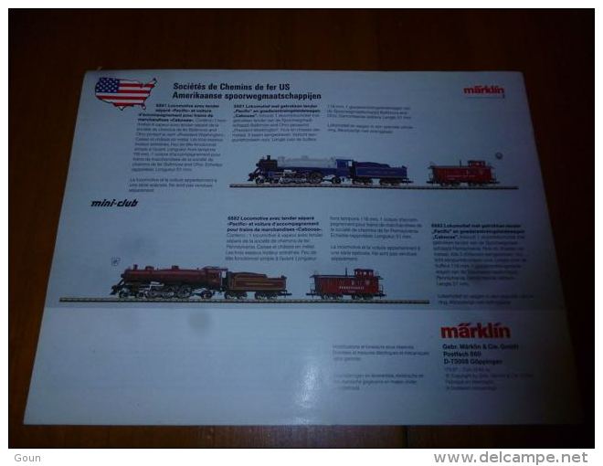 CB8 Catalogue Marklin Maquettes Exportation 1994/95 -  Train Wagon Modélisme - 16pages - Sncb - Frans