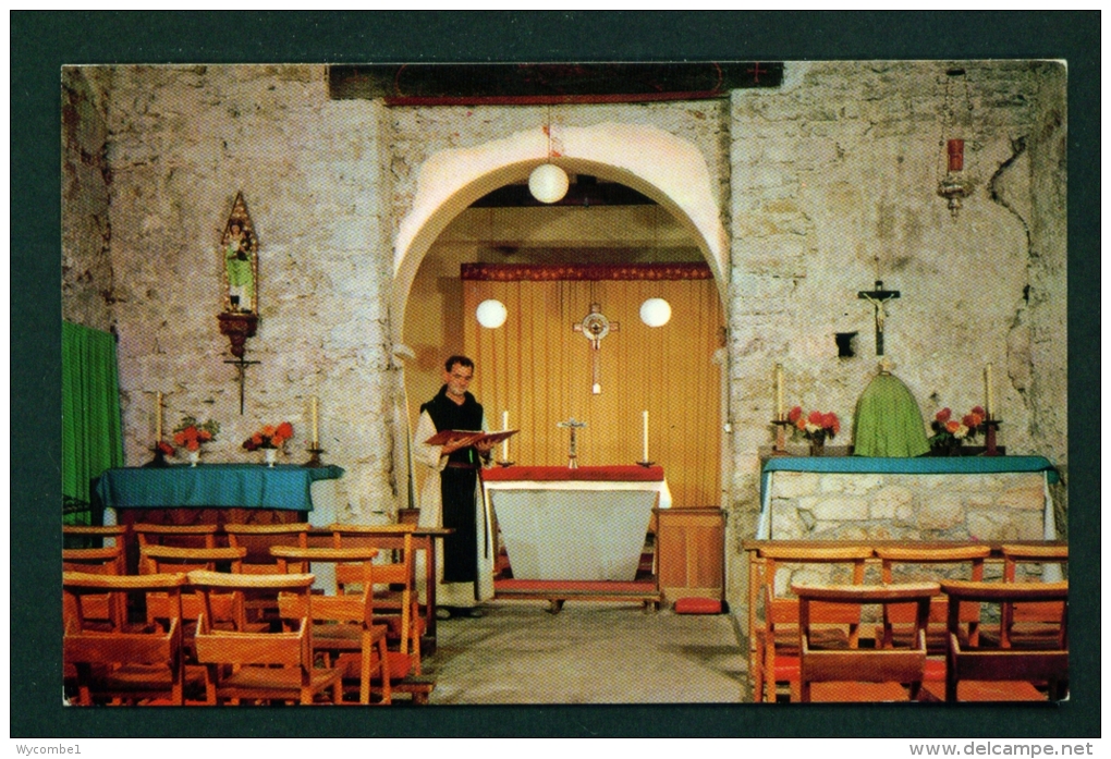 WALES  -  Caldey Abbey  St David's Church  Unused Vintage Postcard As Scan - Pembrokeshire