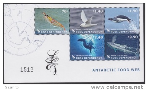 Ross 2013, Food, Bird, Fish, Whales, LIMITED EDITION, 5val In BF - Unused Stamps