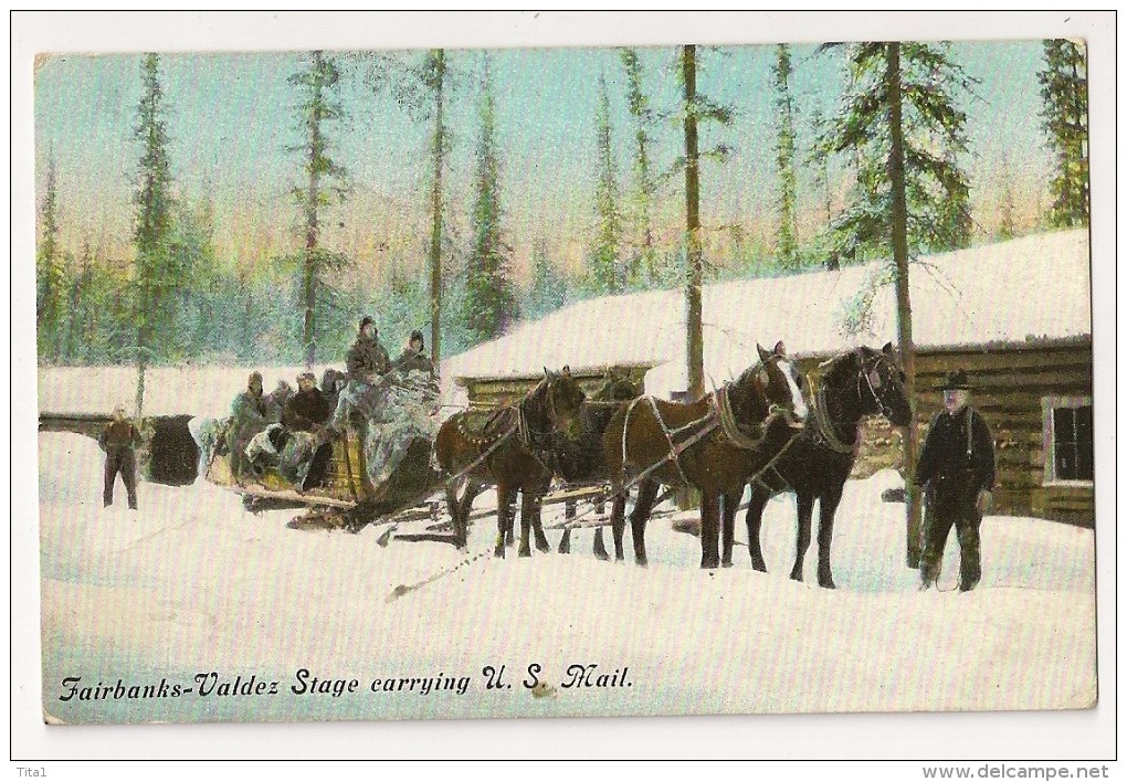 S3859 - Fairbanks-Valdez - Stage Carrying U.S.Mail - Fairbanks