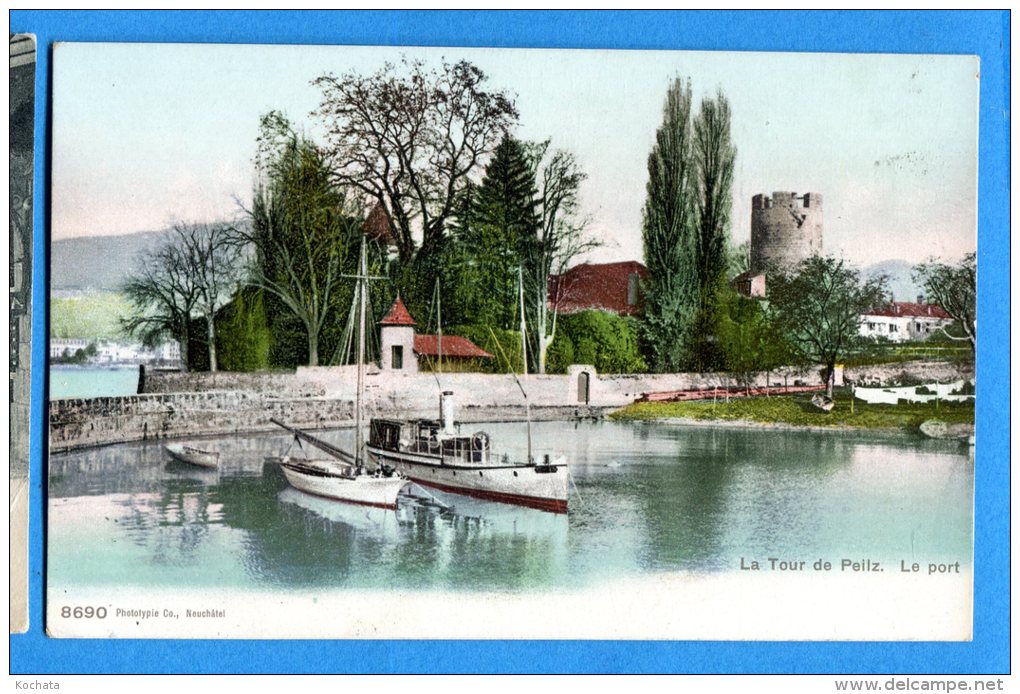 F315, La Tour De Peilz, Le Port, Bateau, 8690, Non Circulée - La Tour-de-Peilz