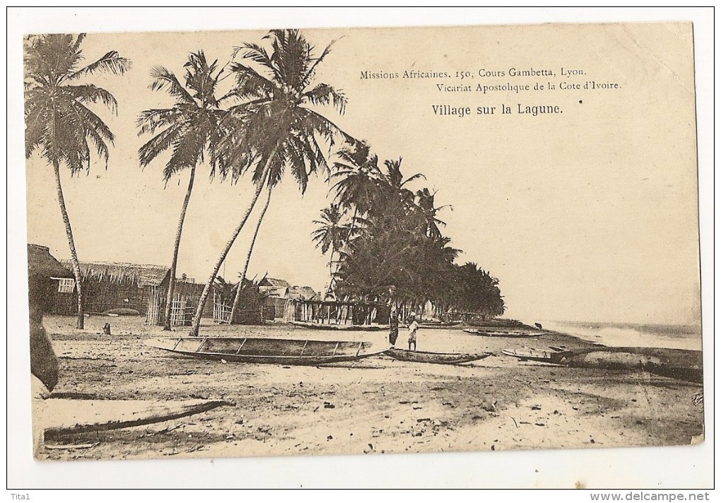 S3869 - Village Sur La Lagune- Mission Africaine Lyon Vicariat Apostolique De La Côte D´ Ivoire - Côte-d'Ivoire