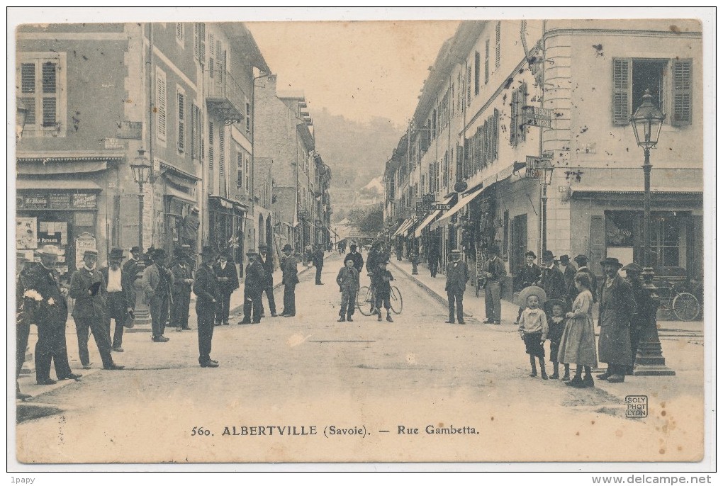 Savoie Albertville Rue Gambetta (très Animée) - Albertville