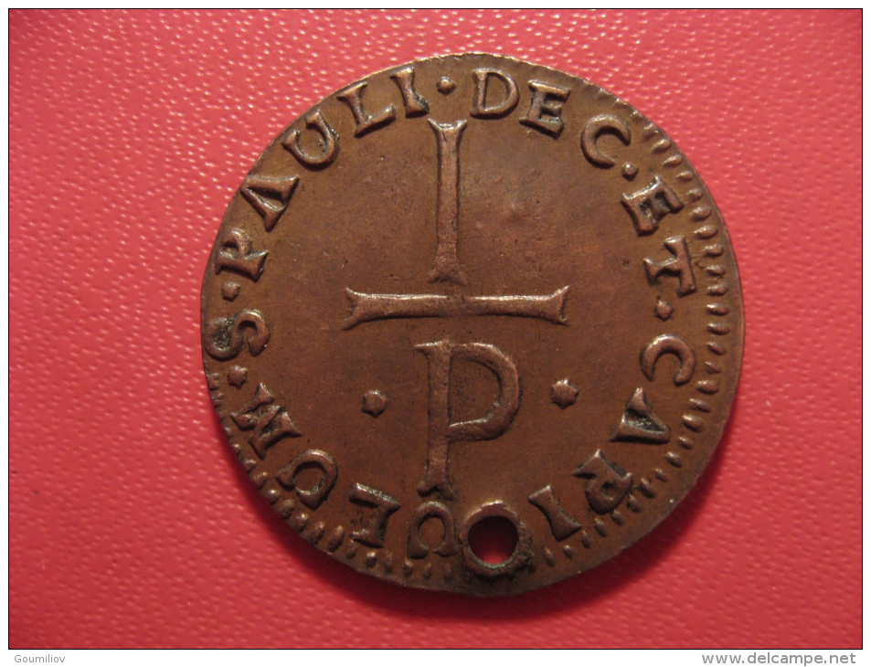 7445 Liege - Token - Patard Sancti Pauli ND, Holed - Monétaires / De Nécessité