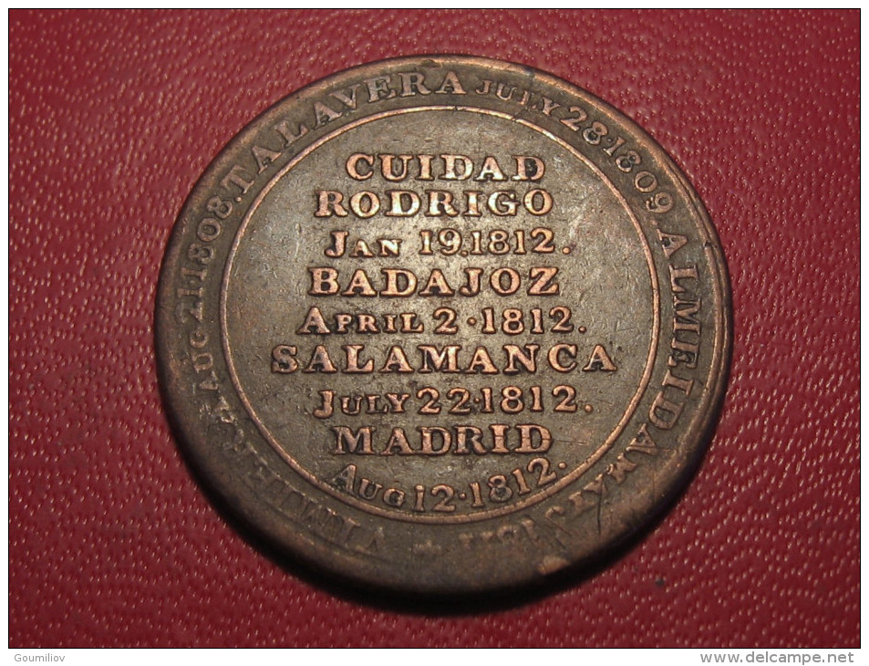 7720 Token - Wellington - Ciudad Rodrigo 1812 - Royaux/De Noblesse