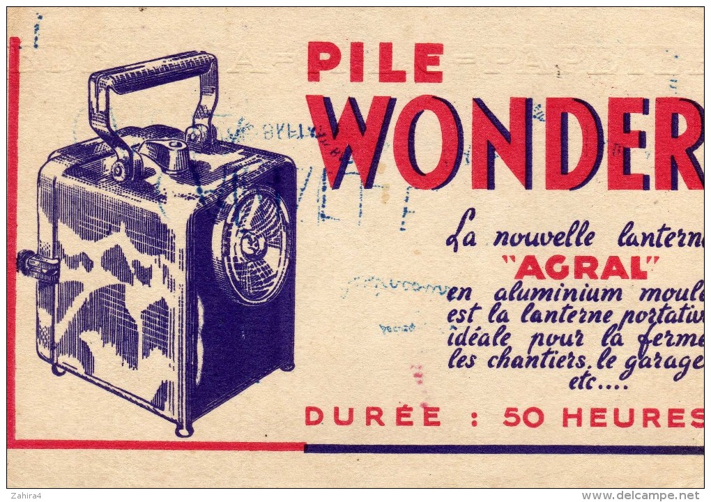 Pile WONDER - La Nouvelle Lanterne Agral - Durée : 50 Heures - Accumulators