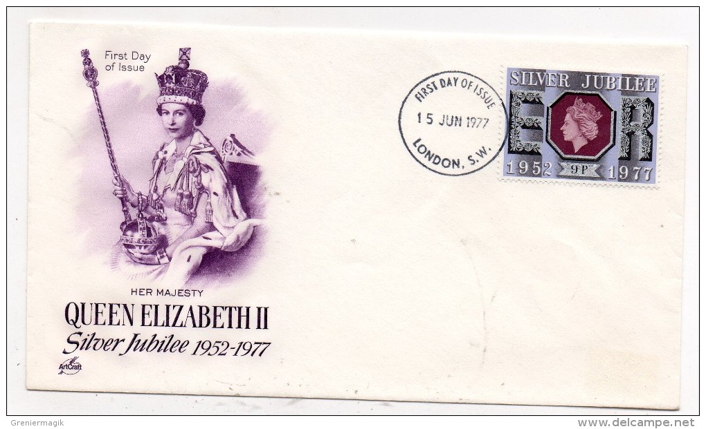 FDC 1977 - Queen Elizabeth II - Silver Jubilée 1952-1977 - 1971-1980 Decimal Issues