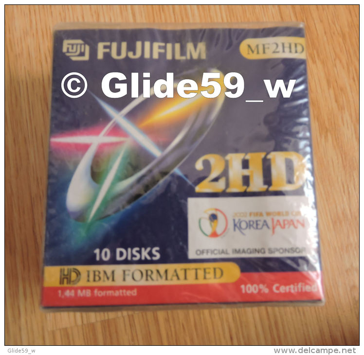 Boîte Neuve De 10 Disquettes PC - MF2HD Fujifilm - 1,44 MB Formatted - Disks 3.5