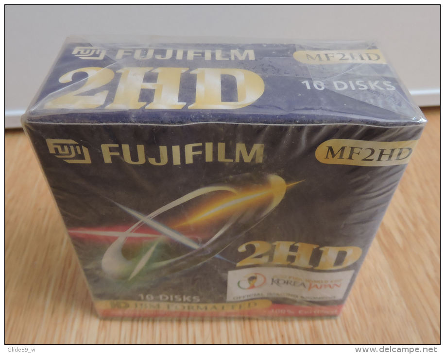 Boîte Neuve De 10 Disquettes PC - MF2HD Fujifilm - 1,44 MB Formatted - 3.5''-Disketten