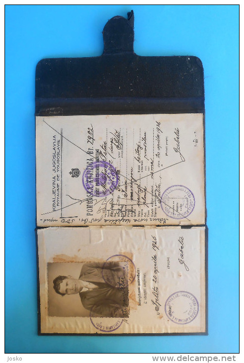 CROATIA Ex YUGOSLAVIA SEAMAN'S RECORD BOOK (1936) Grohote Šolta * Seafarer's Identification And Record Book Discharge B. - Historical Documents