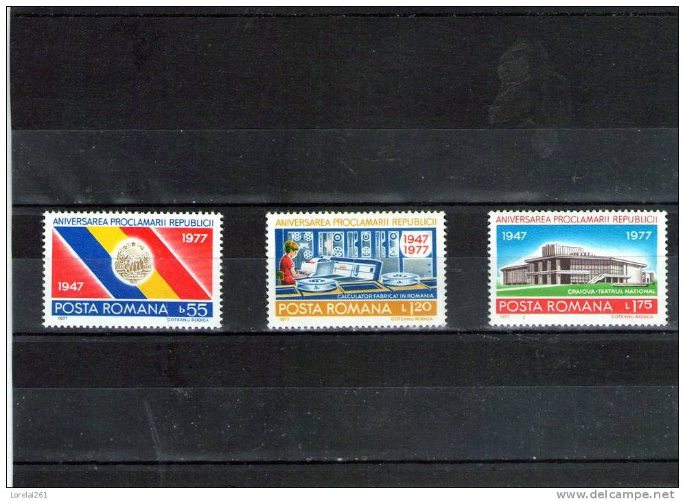 1977 - 30 Anniv. De La Republique Yv No 3085/3087 Et Mi No 3481/3483 - Ungebraucht