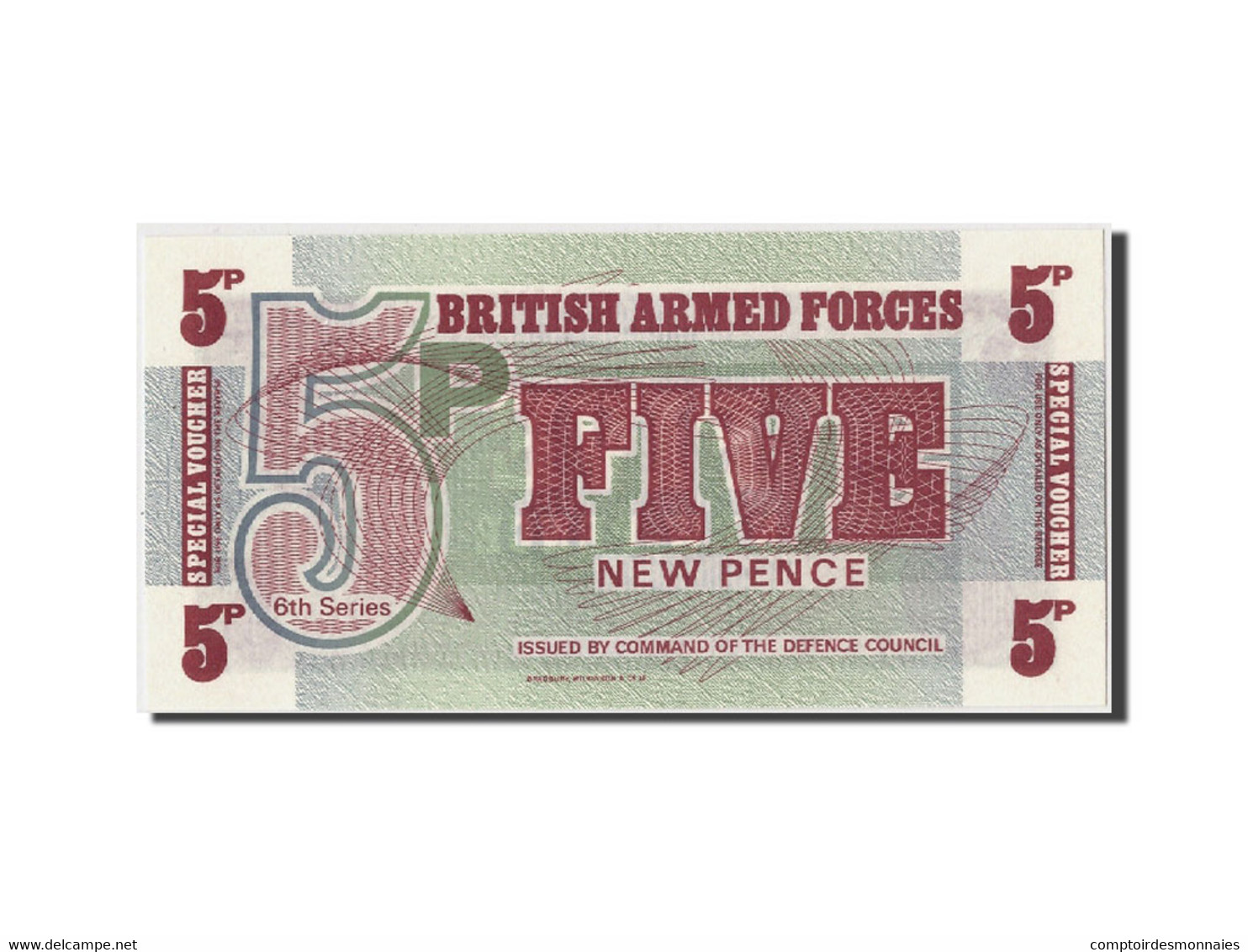 Billet, Grande-Bretagne, 5 New Pence, Undated (1972), Undated, KM:M44a, NEUF - Forze Armate Britanniche & Docuementi Speciali