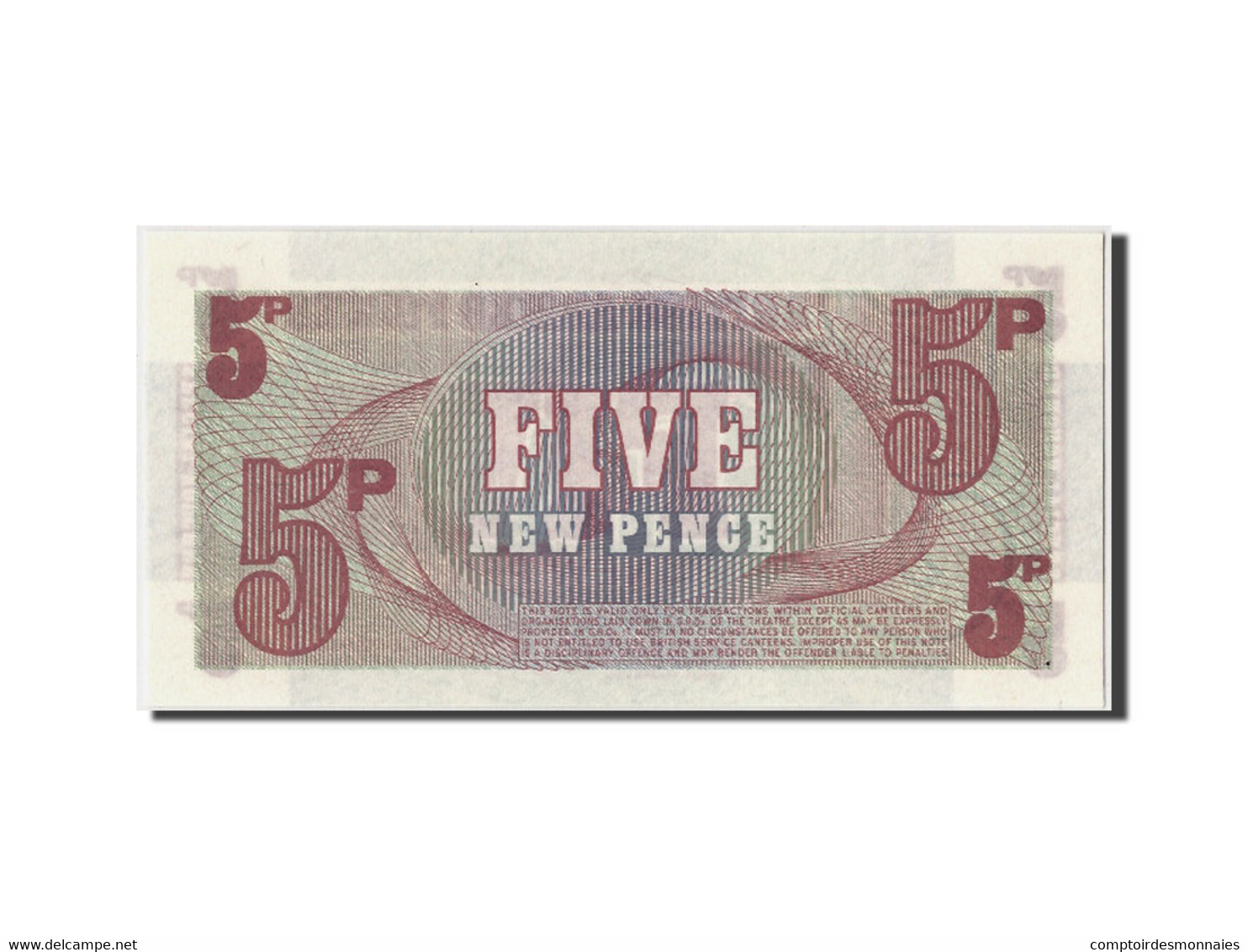 Billet, Grande-Bretagne, 5 New Pence, Undated (1972), Undated, KM:M44a, NEUF - Forze Armate Britanniche & Docuementi Speciali