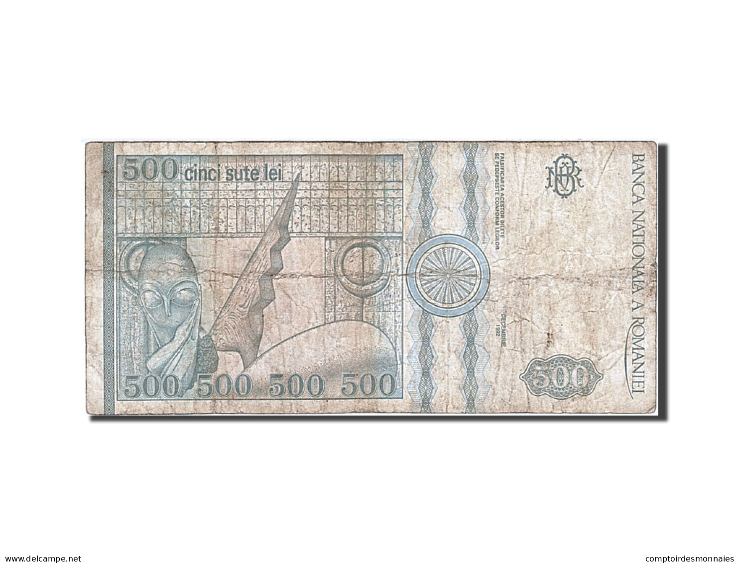 Billet, Roumanie, 500 Lei, 1991-1994, 1992, KM:101b, TB - Rumänien