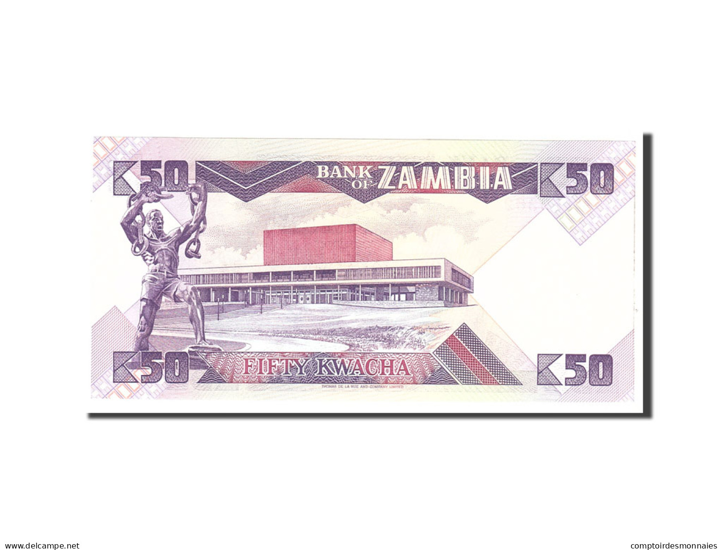 Billet, Zambie, 50 Kwacha, 1986, Undated, KM:28a, NEUF - Zambie