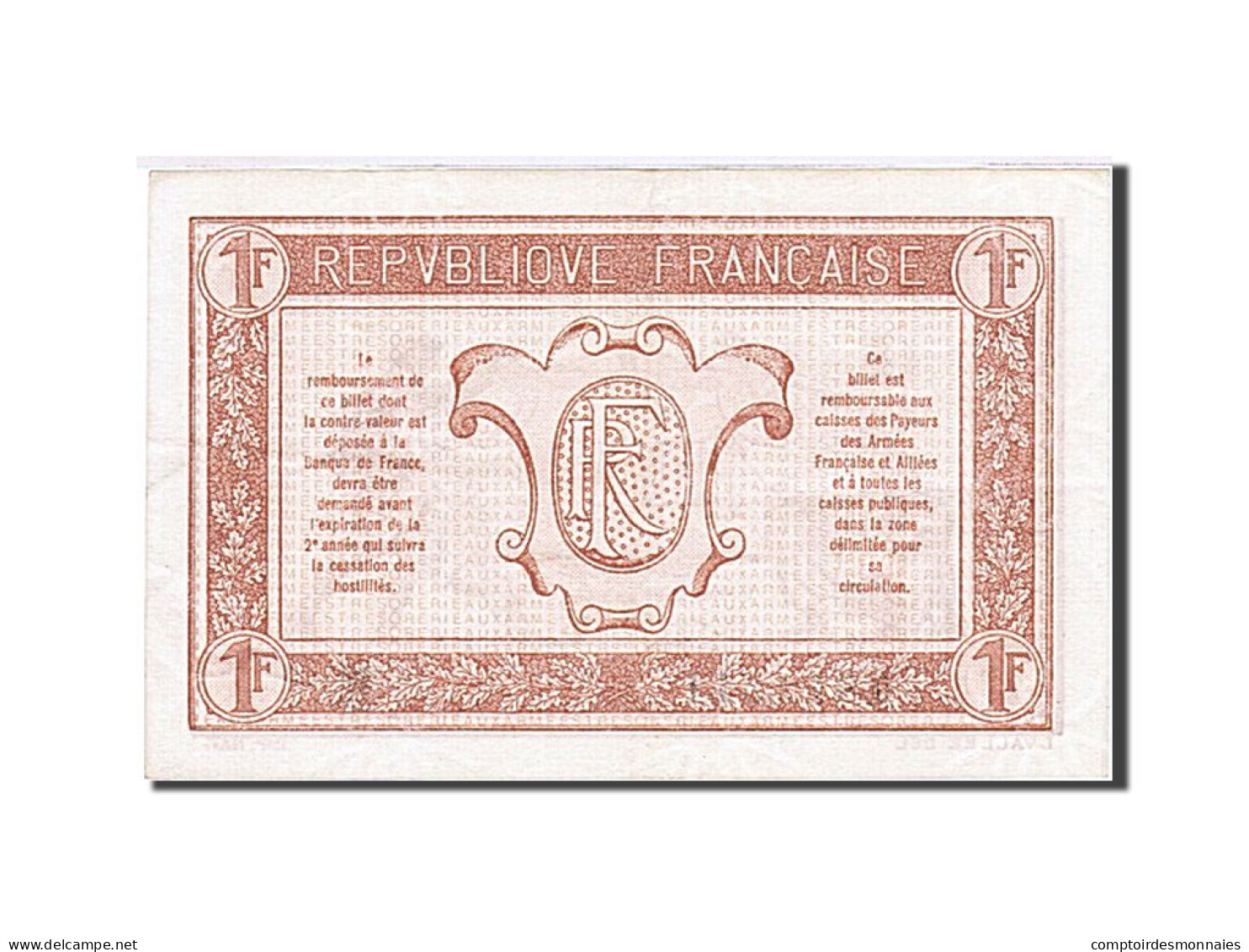 Billet, France, 1 Franc, 1917, 1917, SUP, Fayette:VF 3.13, KM:M2 - 1917-1919 Trésorerie Aux Armées