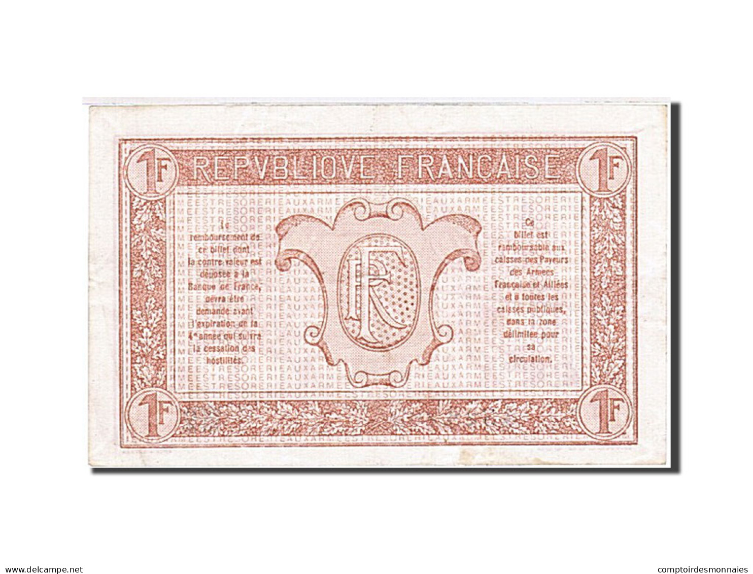 Billet, France, 1 Franc, 1919, 1919, SUP, Fayette:VF 4.20, KM:M5 - 1917-1919 Trésorerie Aux Armées