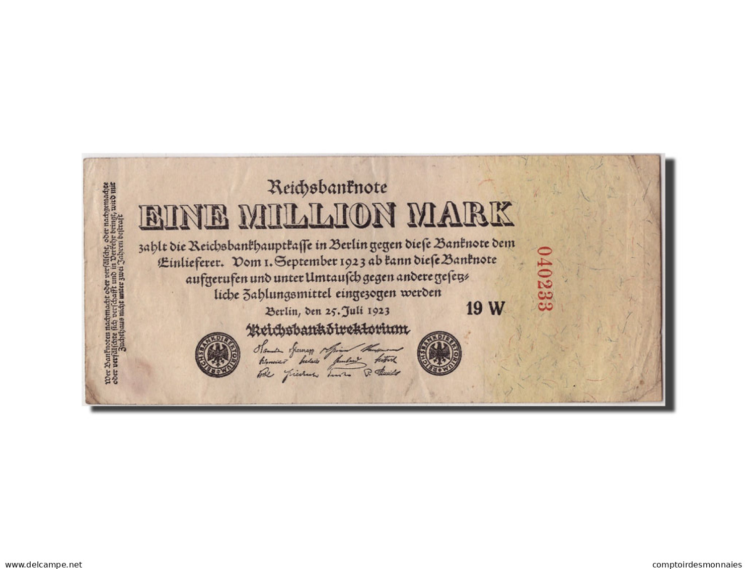 Billet, Allemagne, 1 Million Mark, 1923, 1923-07-25, KM:94, TTB - 1 Million Mark