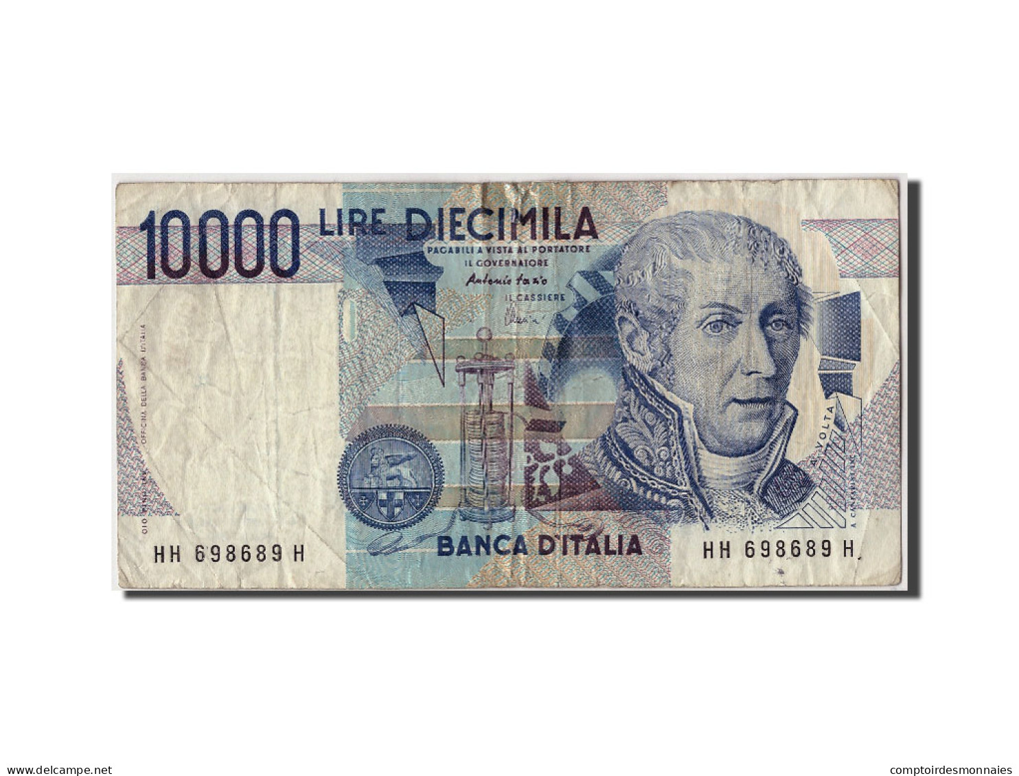 Billet, Italie, 10,000 Lire, D.1984, Undated, KM:112d, TB - 10.000 Lire