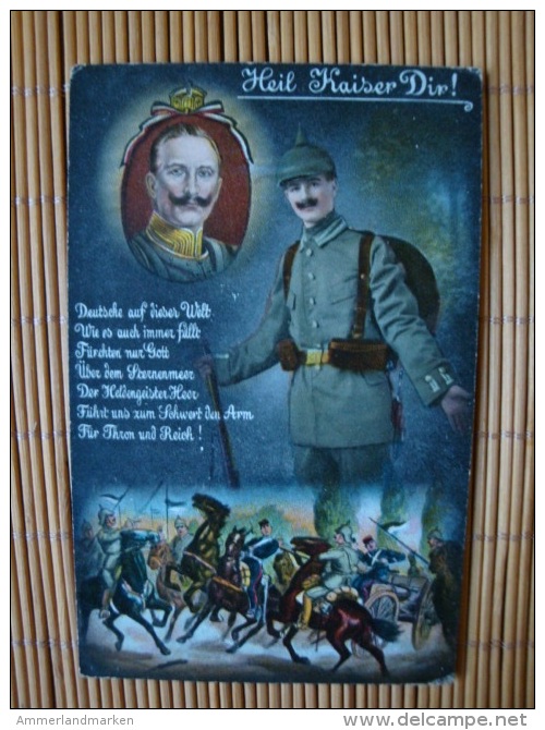 1. Weltkrieg, Heil Kaiser Dir ! Deutsche Auf Dieser Welt...., Ungelaufen ! - Weltkrieg 1914-18