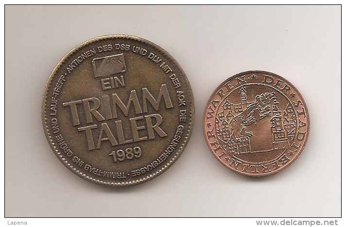 Medalla - Token - Jeton - Trimm Taler 1989 - Berlin 1987 - Otros & Sin Clasificación